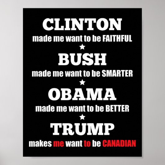 無扶養家族と自由主義者のためのトランプ政治的ティー ポスター (正面)