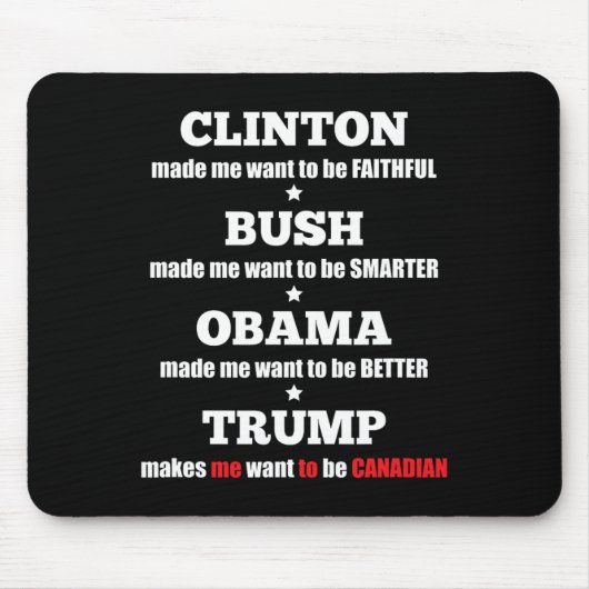 無扶養家族と自由主義者のためのトランプ政治的ティー マウスパッド (正面)