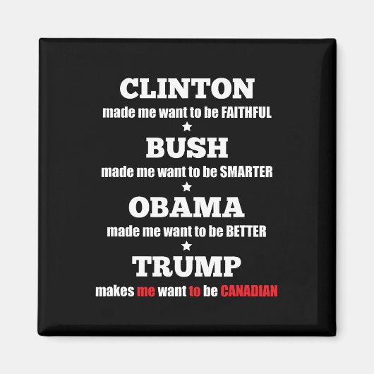 無扶養家族と自由主義者のためのトランプ政治的ティー マグネット (正面)