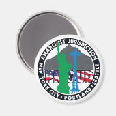 無政府主義の管誇りを持った轄権 マグネット (正面/裏面)