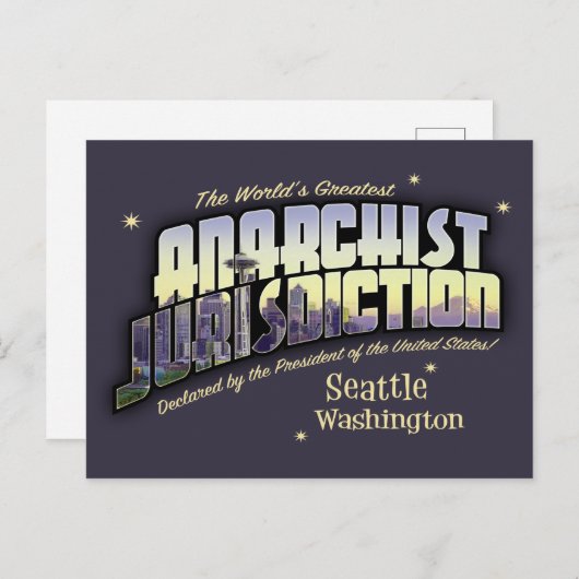 無政府主義の管轄区域 ポストカード (正面/裏面)