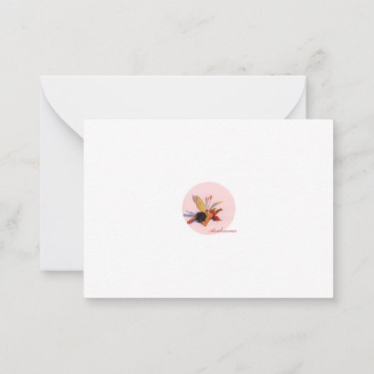 無政府主義者のアライグマ誕生日カード ノートカード (裏面)