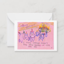 無政府主義者のアライグマ誕生日カード