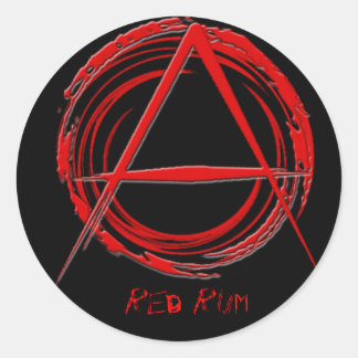 無政府主義者のステッカー ラウンドシール