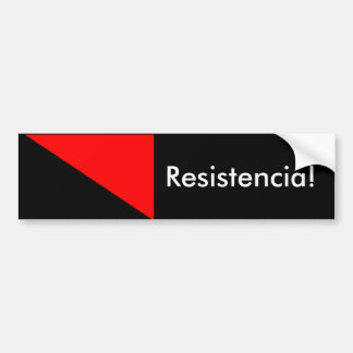 無政府主義者の旗: Resistencia! バンパーステッカー