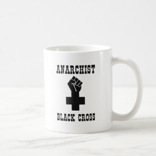 無政府主義者の黒い十字 コーヒーマグカップ