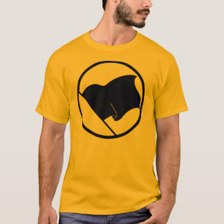 無政府主義者の黒い旗の人のTシャツ Tシャツ