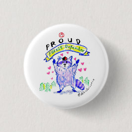 無政府主義者ラクーンフォレストディフェンダーボタン 缶バッジ