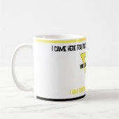 無政府党金ゴールドイエローブラックロゴカップ コーヒーマグカップ (左)