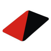 無政府旗の赤い黒 マグネット (左側)