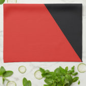 無政府旗記号パンク共産主義 キッチンタオル (折り畳み)