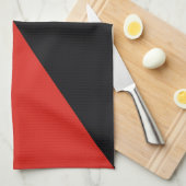 無政府旗記号パンク共産主義 キッチンタオル (四つ折り)