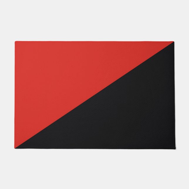 無政府旗記号パンク共産主義 ドアマット (正面)