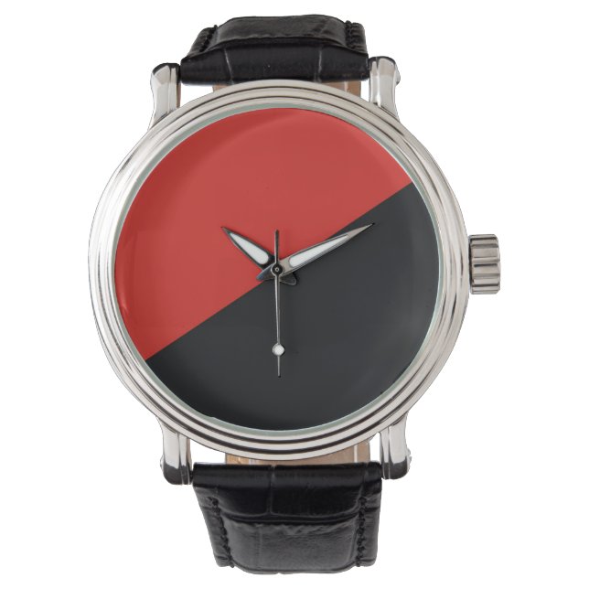 無政府旗記号パンク共産主義 腕時計 (正面)