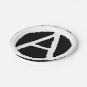 無政府状態のシンボル ペーパープレート (アングル)