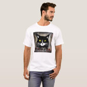 '無政府状態の猫' Tシャツ (正面フル)