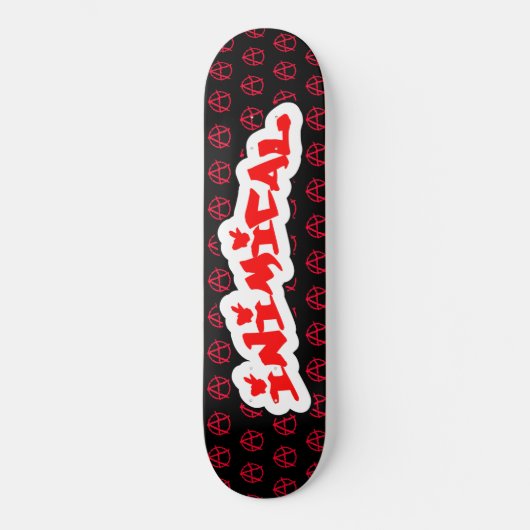 無政府状態の記号 スケートボード (正面)