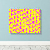 無政府状態パターン キャンバスプリント (インサイチュ (ウッドフロア))