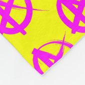 無政府状態パターン フリースブランケット (角)