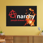 無政府状態 キャンバスプリント (インサイチュ (リビング))