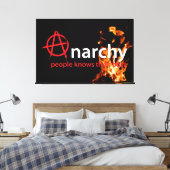 無政府状態 キャンバスプリント (インサイチュ (寝室))