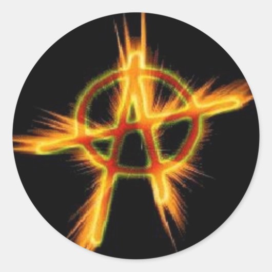 無政府状態 ラウンドシール (正面)