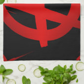 無政府記号 キッチンタオル (折り畳み)