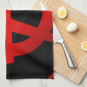 無政府記号 キッチンタオル (四つ折り)