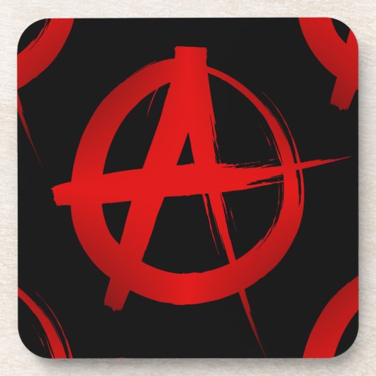 無政府記号 コースター (正面)