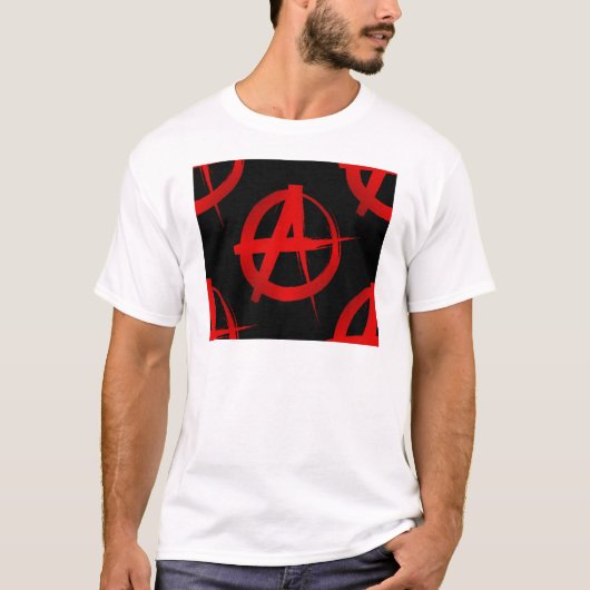 無政府記号 Tシャツ (正面)