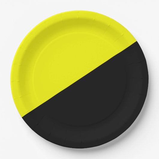 無政府資本主義国旗 ペーパープレート (正面)