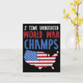 無敗2回世界大戦が7月4日に米国を代表する カード (黄色い花)