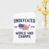 無敗TシャツTシャツ7月17日 カード (黄色い花)