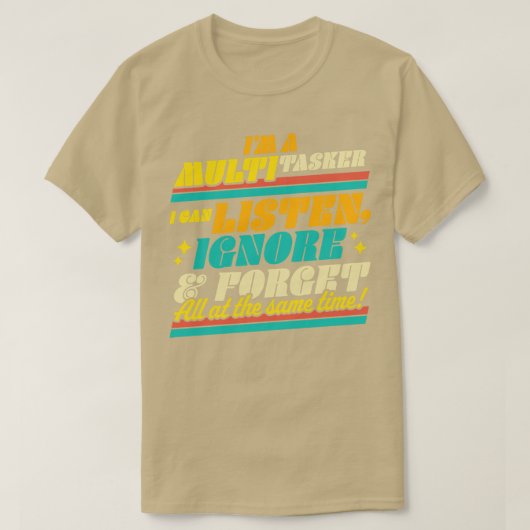 無数々の視で無視で忘れきる Tシャツ (デザイン正面)