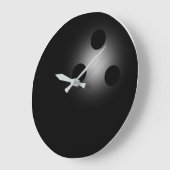 無数のブラックボーリングボール壁時計 ラージ壁時計 (傾斜)