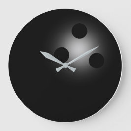 無数のブラックボーリングボール壁時計 ラージ壁時計