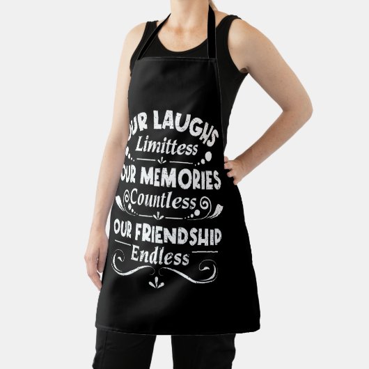 無数の友情を無限の思い出に笑う エプロン (インサイチュ)