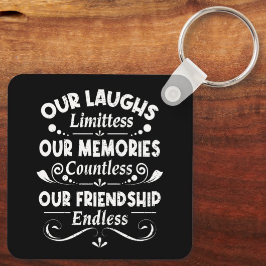 無数の友情を無限の思い出に笑う キーホルダー (裏面)