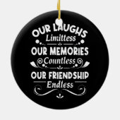 無数の友情を無限の思い出に笑う セラミックオーナメント (裏面)