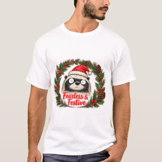 無敵でお祭り気分!ハニーバッジルのクリスマスTシャツ Tシャツ