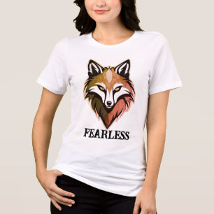 無敵のオオカミ女性用Tシャツ - フリーフィット ベラ+キャンバス トライブレンドTシャツ
