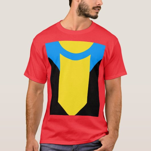 無敵のスーツ 笑顔の女の子 Tシャツ (正面)