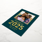 無敵の年箔 おめでとうございます 新年の写真カード 箔シーズンカード (回転した状態)