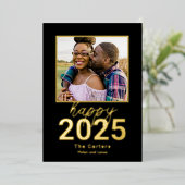 無敵の年 フォイル ハッピー ニュー イヤー フォト カード (立ち正面)