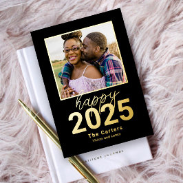 無敵の年 フォイル ハッピー ニュー イヤー フォト カード