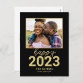 無敵の年 編集可能 カラー 新年のポストカード シーズンポストカード (正面/裏面)