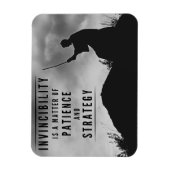 無敵の忍耐力 – 感動的 マグネット (縦)