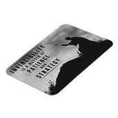 無敵の忍耐力 – 感動的 マグネット (左側)