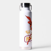 無敵スーパーガールレトログラフィック ウォーターボトル (正面)