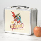 無敵スーパーガールレトログラフィック メタルランチボックス (インサイチュ)